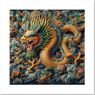 Chinese Dragon Posters and Art